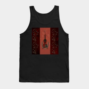 Wonderful elegant steampunk violin Tank Top